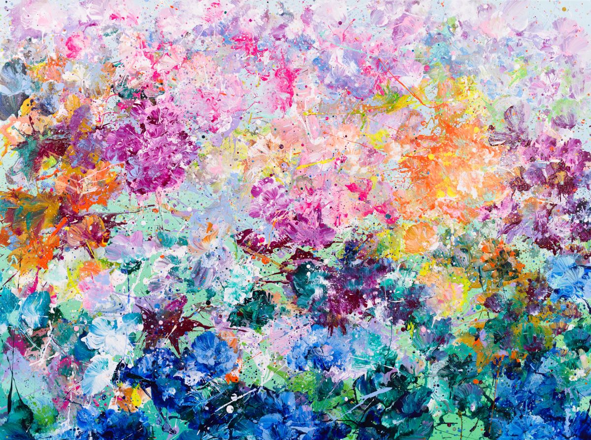 Gabrielle Yi-Wen Mar Realm of Vitality, 2024 Acrylic on Canvas, H. 76.2 ; W. 101.6 cm (H. 30 ; W. 40 in)